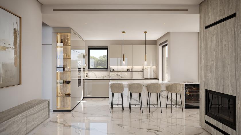 villa kefalonia kitchen
