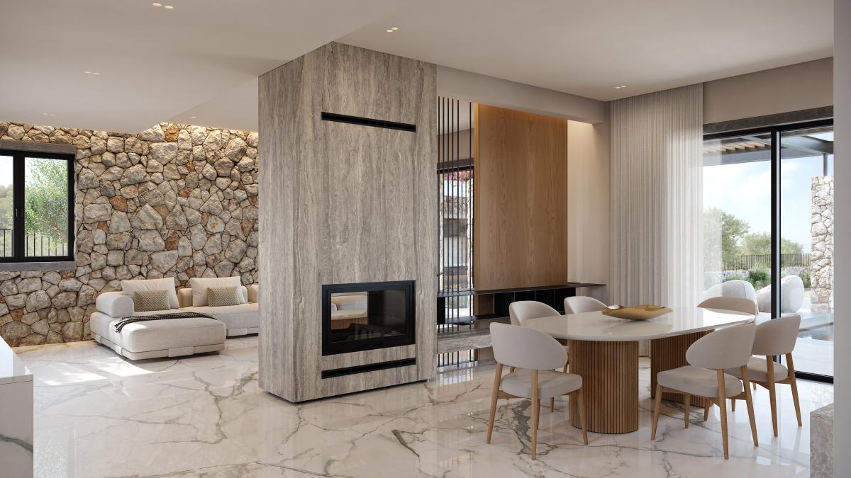 villa kefalonia dining room