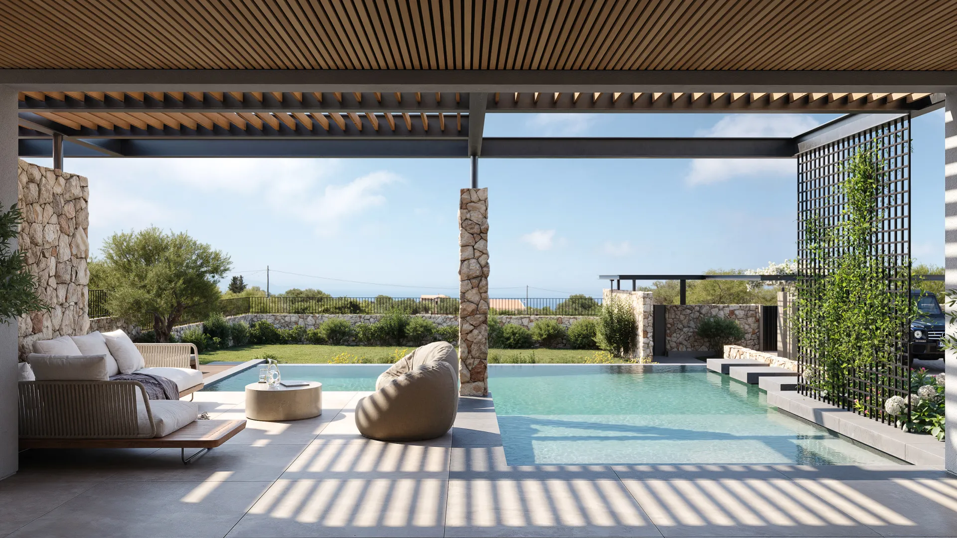 vila kefalonia garden